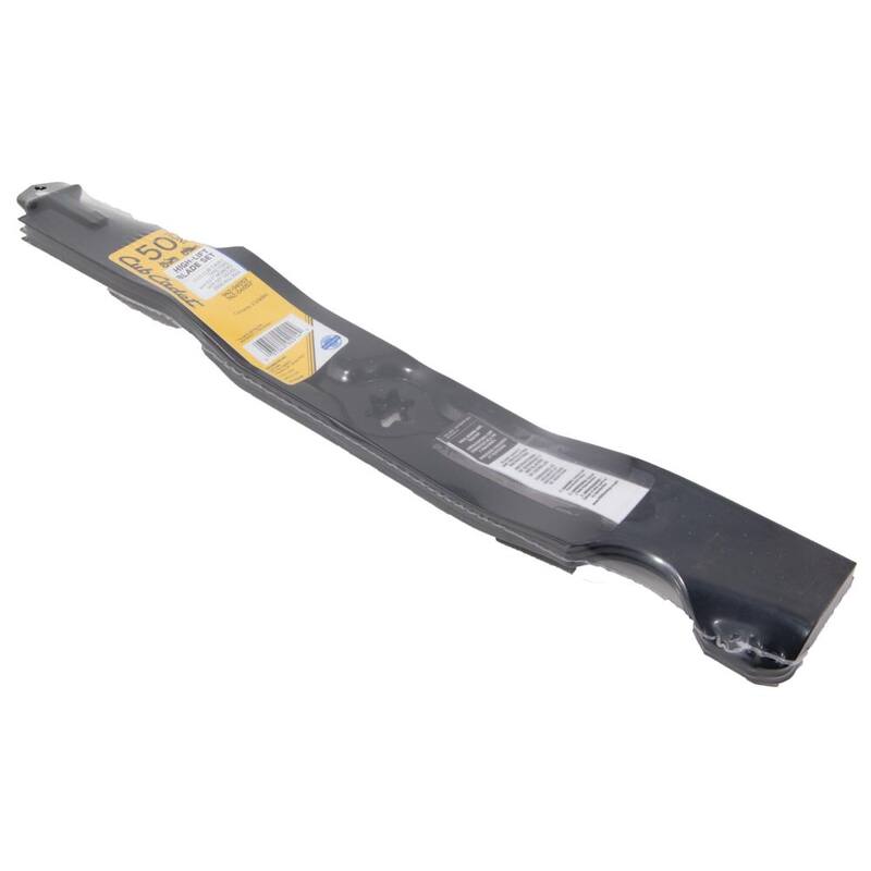Cub Cadet Original Equipment High Lift Blade Set for Select 50 in. Riding Lawn Mowers with 6-Point Star OE# 942-04053C, 742-04053C - 490-110-C123