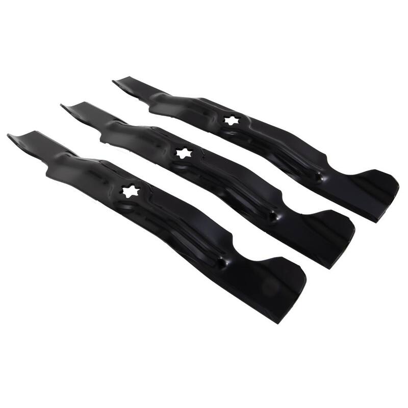 Cub Cadet Original Equipment High Lift Blade Set for Select 50 in. Riding Lawn Mowers with 6-Point Star OE# 942-04053C, 742-04053C - 490-110-C123