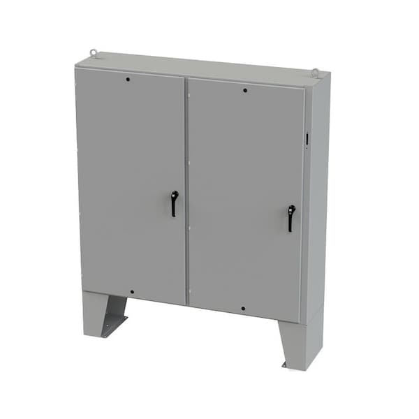Saginaw Control & Engineering Carbon Steel Electrical Enclosures, 72 in H, 18 in D, 73 in W, NEMA 3R, 4, 12, 13, Hinged - SCE-72XEL7318LP