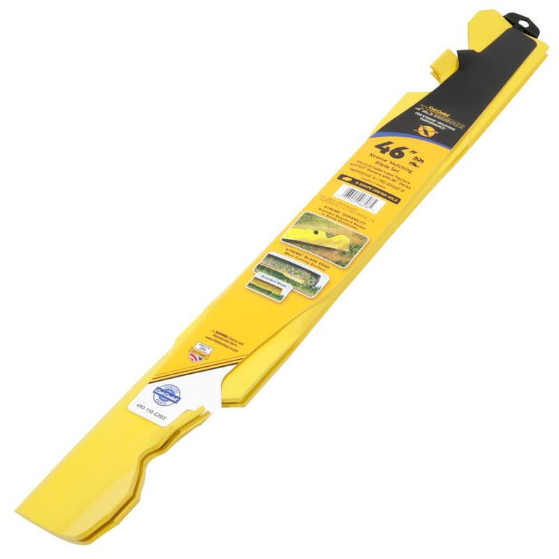 Cub Cadet Original Equipment Xtreme 3-in-1 Blade Set for Select 46 in. Mowers with S-Shaped Center OE# 742P05510-X, 742-05510-X - 490-110-C203