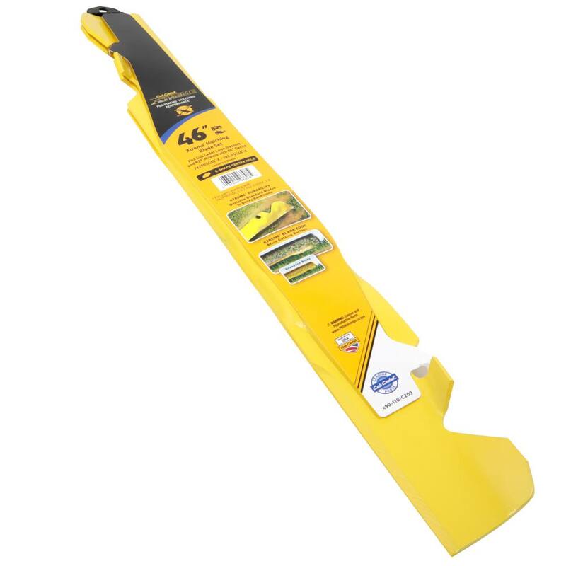 Cub Cadet Original Equipment Xtreme 3-in-1 Blade Set for Select 46 in. Mowers with S-Shaped Center OE# 742P05510-X, 742-05510-X - 490-110-C203