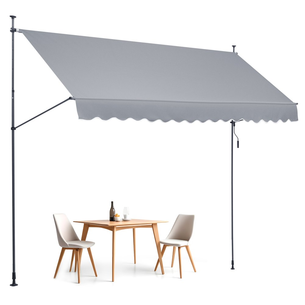 VEVOR 157x47" Patio Awning Retractable Awning Sunshade Shelter with Crank Handle - SSSZYPHSLZS1S1U9KV0