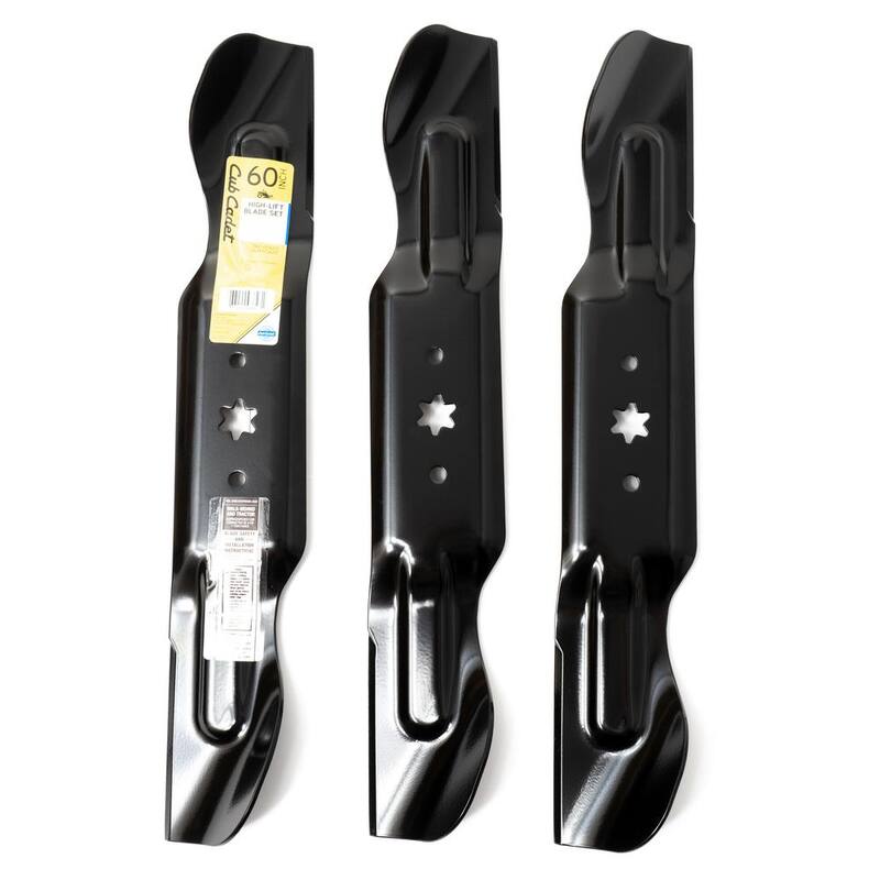 Cub Cadet Original Equipment High Lift Blade Set for Select 60 in. Zero Turn Mowers with 6-Point Star OE# 742-05620, 742P05620 - 490-110-C187