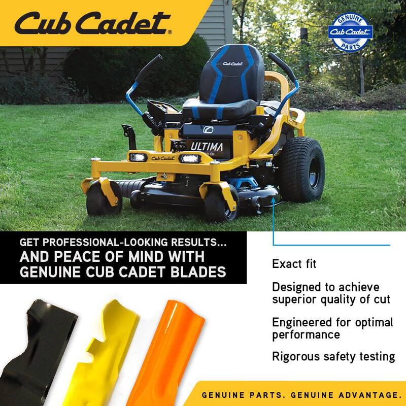 Cub Cadet Original Equipment Mulching Blades for 42 in. Electric Riding Lawn Mowers with S-Shape Center OE# 742P05720,742-05720 - 490-110-C207