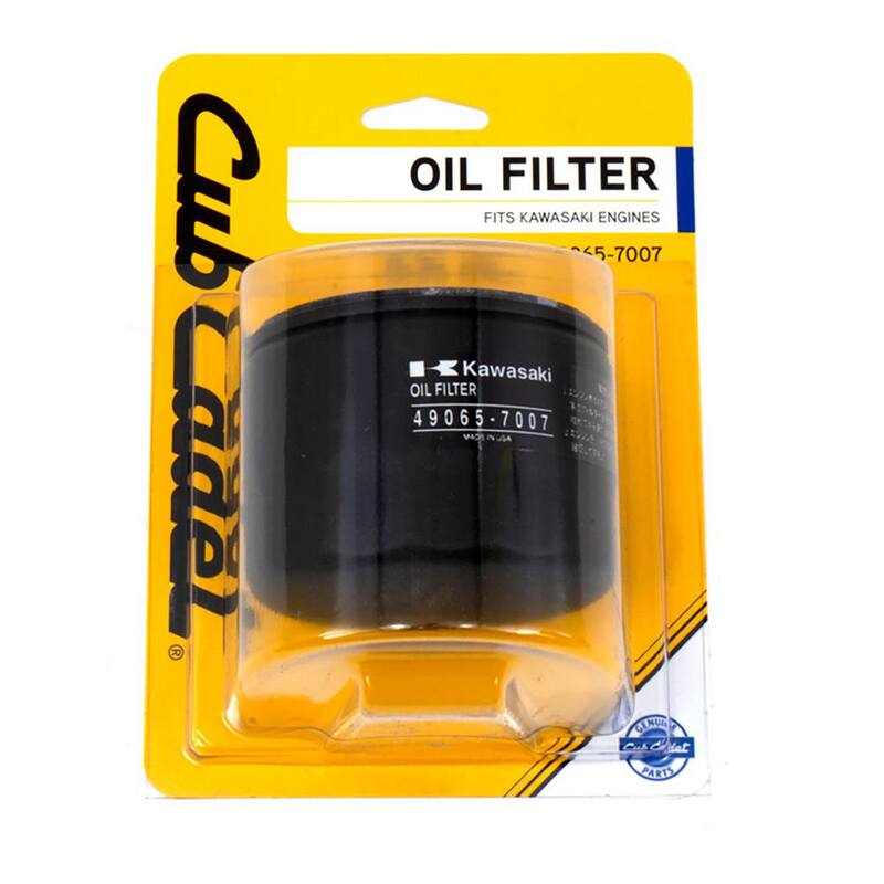 Cub Cadet Replacement Engine Oil Filter for Premium Kawasaki 22-24 HP Engines - 490-201-C007
