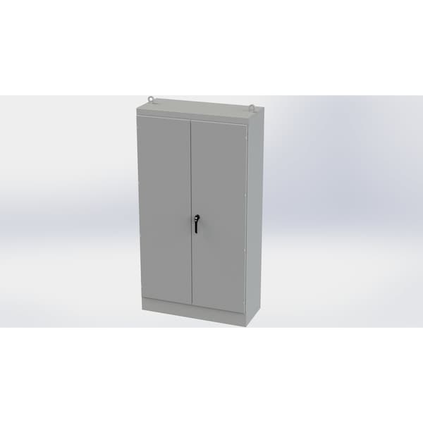 Saginaw Control & Engineering Carbon Steel Electrical Enclosures, 90 in H, 20 in D, 48 in W, NEMA 3R, 12, 13, Hinged - SCE-904820FSD