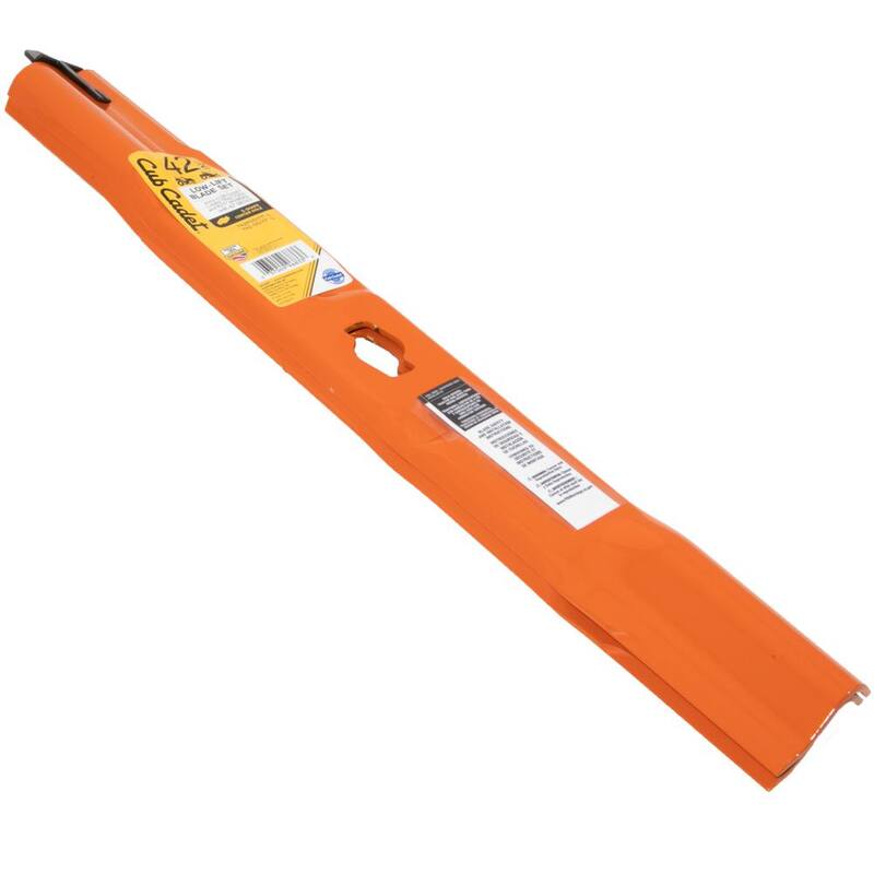 Cub Cadet Original Equipment Low Lift Sand Blade Set for Select 42 in. Mowers with S-Shape Center OE# 742P05177-L, 742-05177-L - 490-110-C198