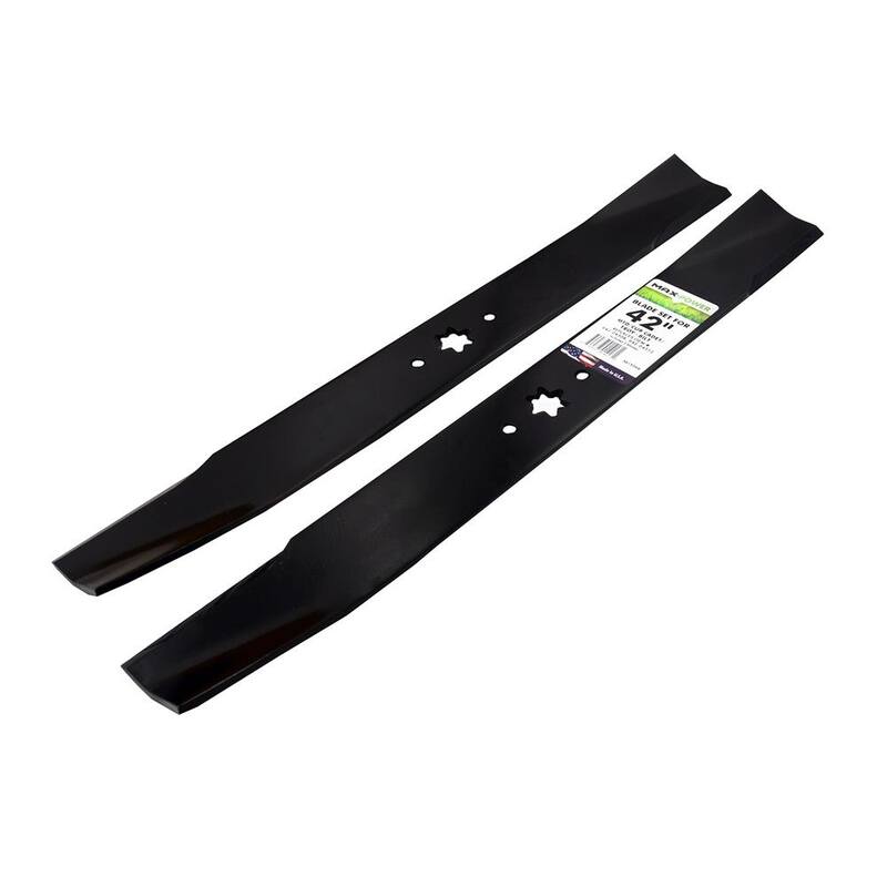 MaxPower 2 Blade Set for Many 42 in. Cut MTD, Cub Cadet, Troy-Bilt, Craftsman Mowers Replaces OEM #'s 942-04308, 742-04308 - 561556B