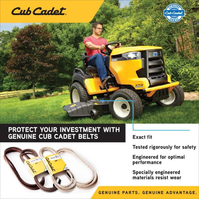 Cub Cadet Original Equipment Deck Drive Belt for Select 50 in. Front Engine Riding Lawn Mowers OE# 954-04077 - OCC-754-04077