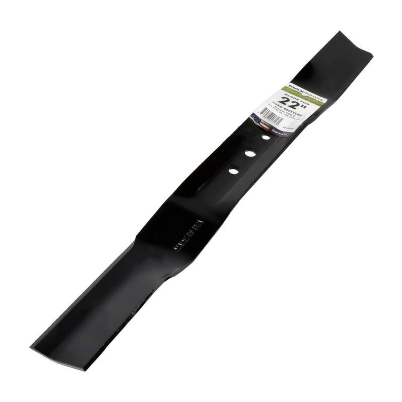 MaxPower Mower Blade for 22 in. Cut Toro Recycler Mowers Replaces OEM #'s 104-8697-03 and 108-9764-03 - 331376B