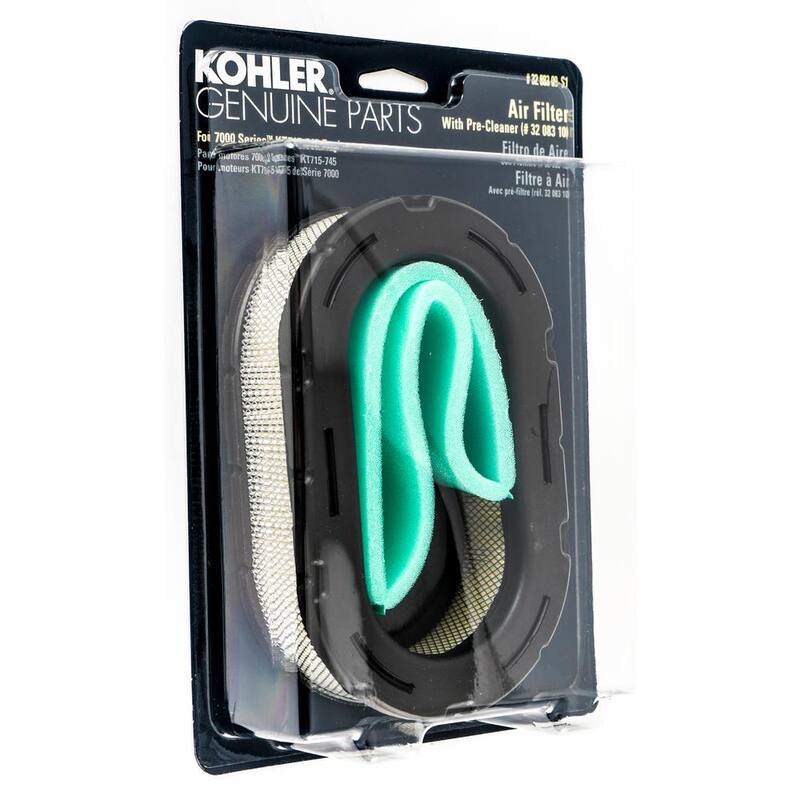 KOHLER Air Filter for Kohler 7000 Series KT715-KT745 Engines with Pre-Filter Included - 490-200-K054