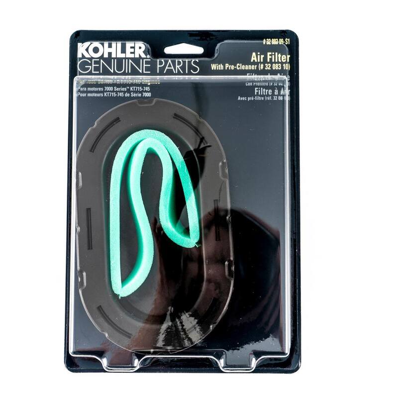 KOHLER Air Filter for Kohler 7000 Series KT715-KT745 Engines with Pre-Filter Included - 490-200-K054