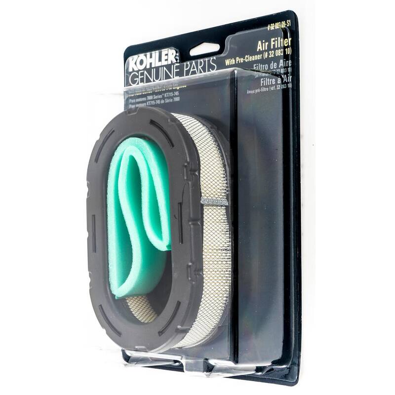 KOHLER Air Filter for Kohler 7000 Series KT715-KT745 Engines with Pre-Filter Included - 490-200-K054