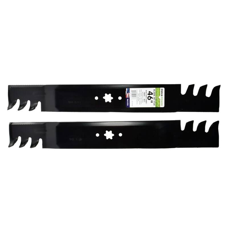 MaxPower 2 Blade Commercial Mulching Set for 46 in. MTD, Cub Cadet, Troy-Bilt Mowers Replaces OEM #'s 742-04290-X, 942-04290-X - 561544XB