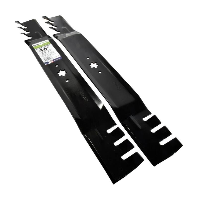 MaxPower 2 Blade Commercial Mulching Set for 46 in. MTD, Cub Cadet, Troy-Bilt Mowers Replaces OEM #'s 742-04290-X, 942-04290-X - 561544XB