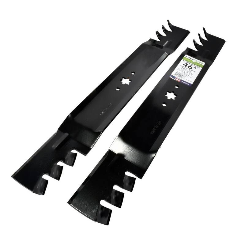 MaxPower 2 Blade Commercial Mulching Set for 46 in. MTD, Cub Cadet, Troy-Bilt Mowers Replaces OEM #'s 742-04290-X, 942-04290-X - 561544XB