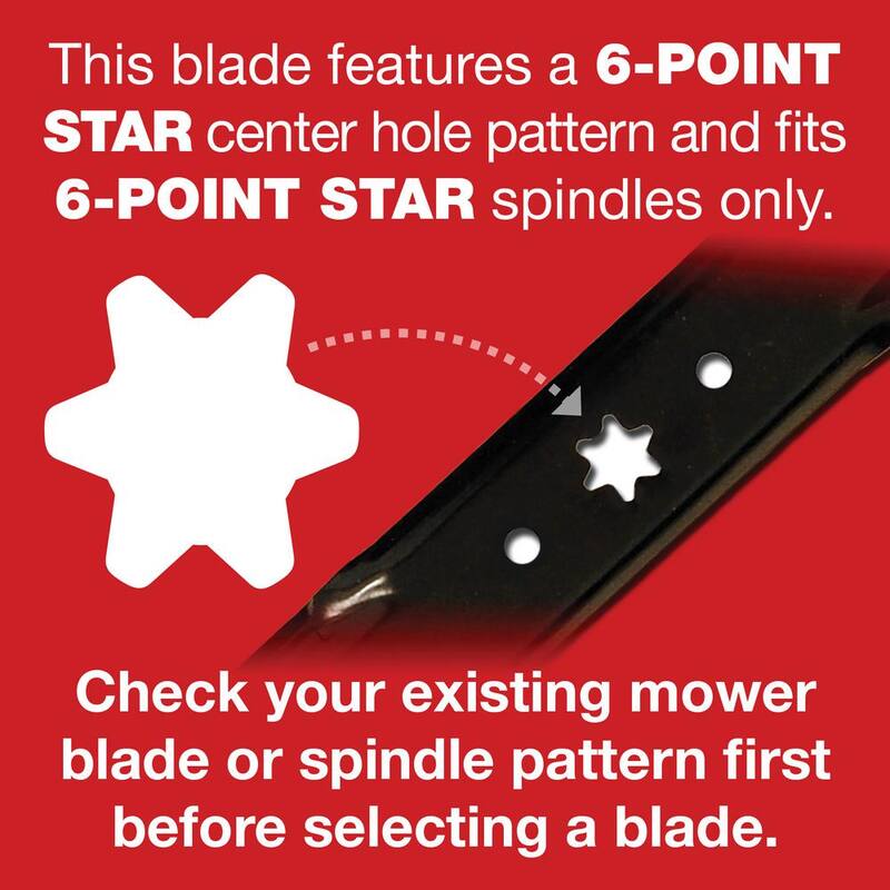 Troy-Bilt Original Equipment High Lift Blade Set for Select 42 in. Troy-Bilt Riding Mowers with 6-Pt Star OE# 942-04308, 942-04312 - 490-110-Y108
