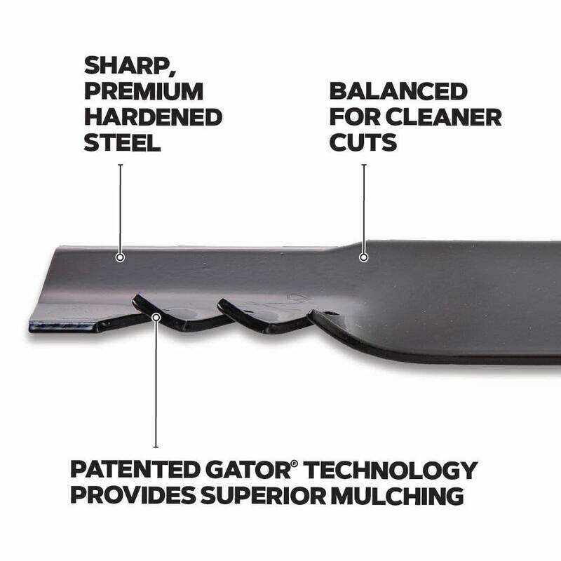 Oregon Lawnmower Gator Blades for 30 in. Deck, Fits Toro/Exmark Riding Mower, Set of 2 (30TGR1G32) - 30TGR1G32