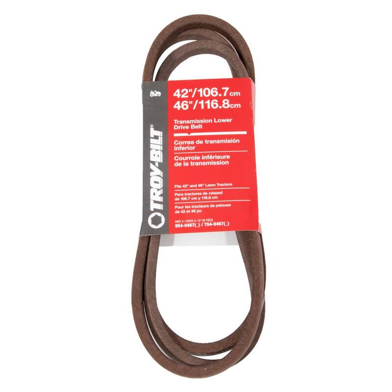 Troy-Bilt Original Equipment Transmission Drive Belt for Select Troy-Bilt Front Engine Riding Lawn Mowers, OE# 954-0467, 754-0467 - 490-501-Y035
