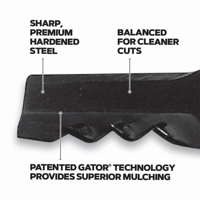 Oregon Riding Lawnmower Gator Blades for 42 in. Deck, Fits Toro/Exmark Riding Mowers, set of 2 (42TGR2G32) - 42TGR2G32