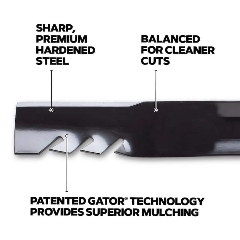 Oregon Riding Lawnmower Gator Blade for 42 in. Deck, Fits Husqvarna and Craftsman, set of 2 (42HQS1G32) - 42HQS1G32