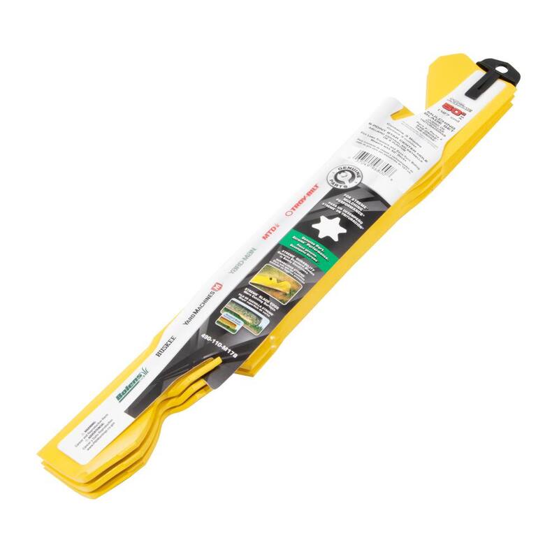 MTD Genuine Factory Parts Original Equipment Xtreme 3-in-1 Blade Set for Select 50 in. Mowers with 6-Point Star OE# 942-05052-X, 942-05052-X - 490-110-M178