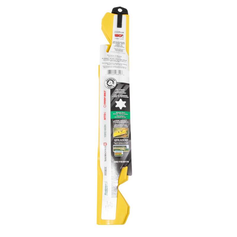 MTD Genuine Factory Parts Original Equipment Xtreme 3-in-1 Blade Set for Select 50 in. Mowers with 6-Point Star OE# 942-05052-X, 942-05052-X - 490-110-M178