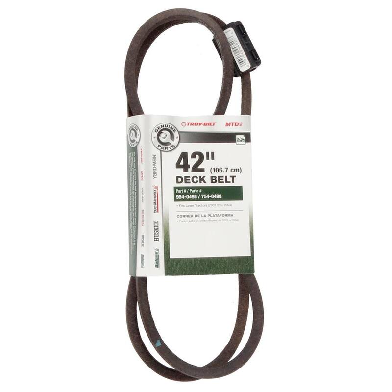 MTD Genuine Factory Parts Original Equipment Deck Drive Belt for Select 42 in. Front Engine Riding Lawn Mowers OE# 954-0498 - 490-501-M053