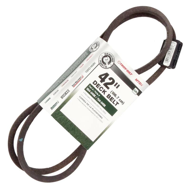 MTD Genuine Factory Parts Original Equipment Deck Drive Belt for Select 42 in. Front Engine Riding Lawn Mowers OE# 954-0498 - 490-501-M053