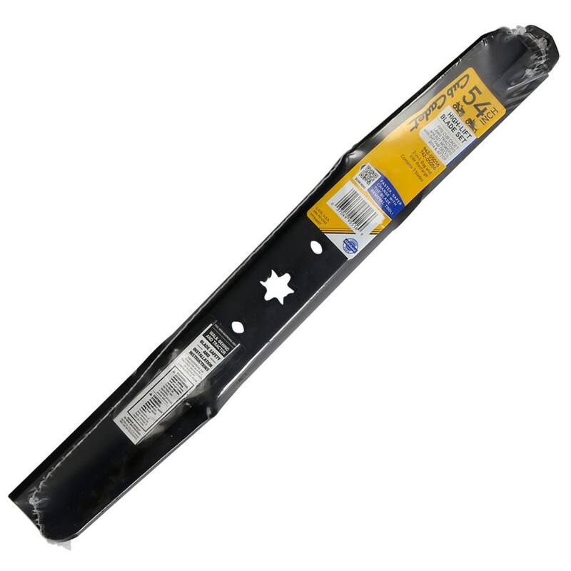 Cub Cadet Original Equipment High Lift Blade Set for Select 54 in. Riding Lawn Mowers with 6-Point Star OE# 942-05056, 742-05056 - 490-110-C143