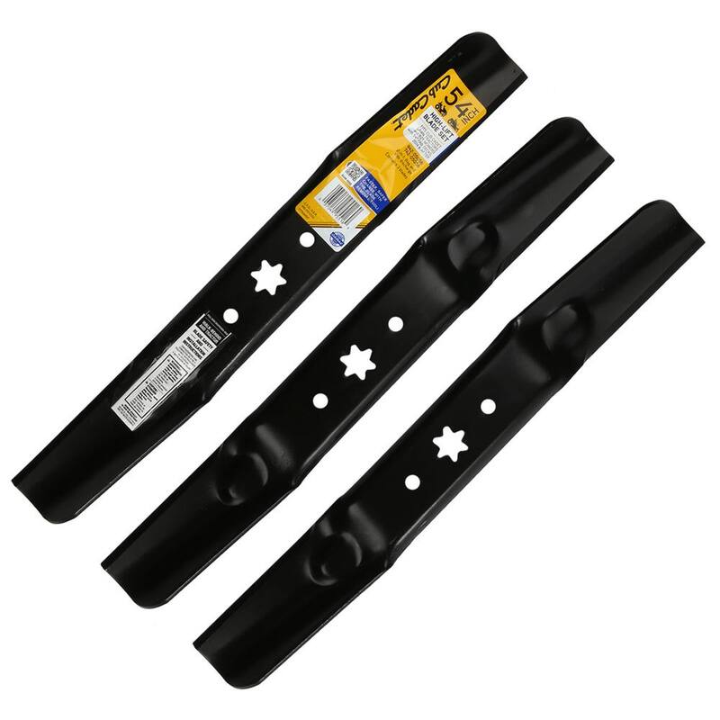 Cub Cadet Original Equipment High Lift Blade Set for Select 54 in. Riding Lawn Mowers with 6-Point Star OE# 942-05056, 742-05056 - 490-110-C143