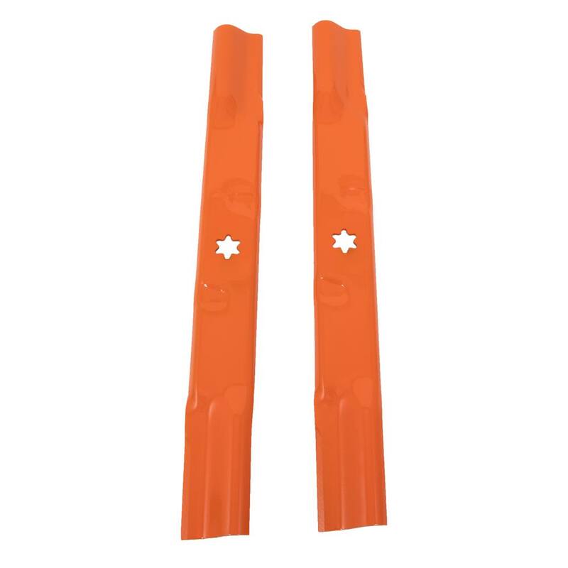 Cub Cadet Original Equipment Low Lift Sand Blade Set for Select 42 in. Riding Mowers with 6-Point Star OE# 942-04308, 942-04312 - 490-110-C180