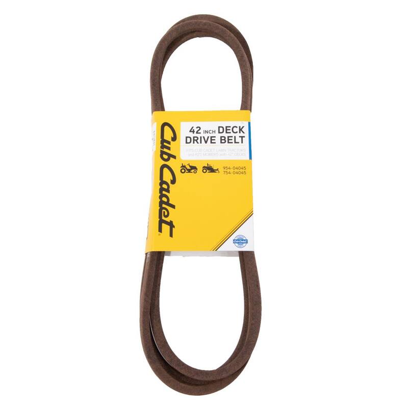 Cub Cadet Original Equipment Deck Drive Belt for Select 42 in. Riding Lawn Mowers and Select Zero Turn Lawn Mowers OE# 954-04045 - OCC-754-04045