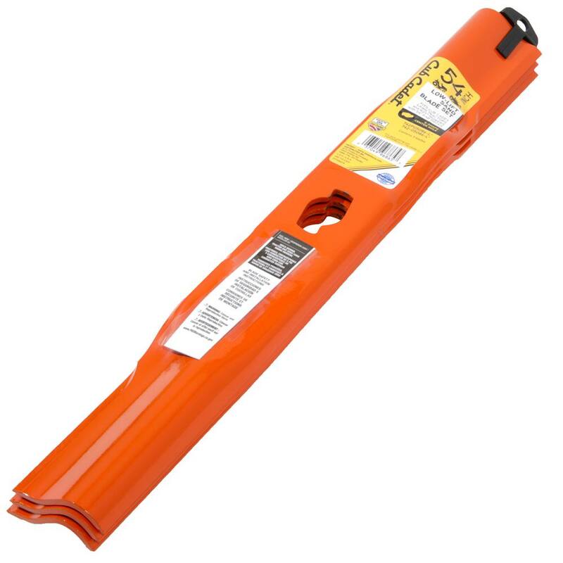 Cub Cadet Original Equipment Low Lift Sand Blade Set for Select 54 in. Mowers with S-Shape Center, OE# 742P05086-L, 742-05086-L - 490-110-C201