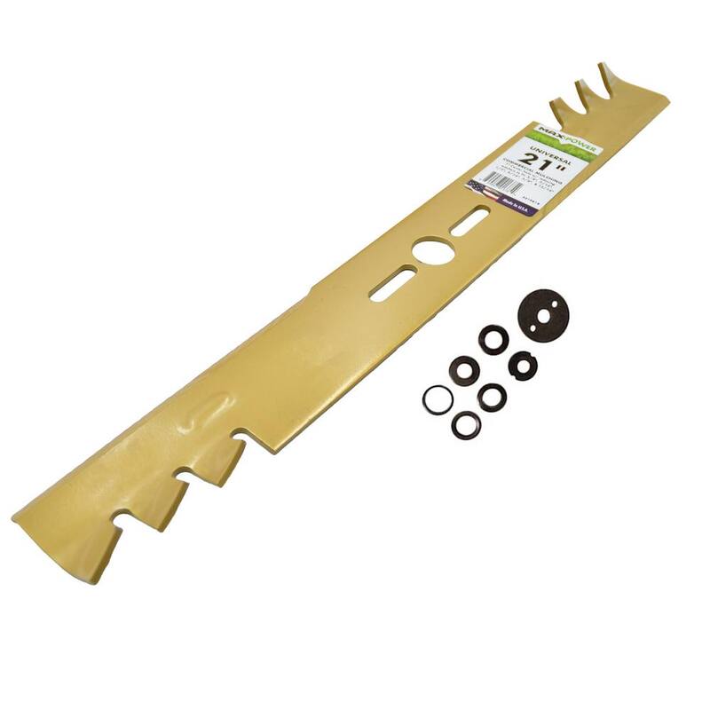 MaxPower Universal Gold Metal Mulching Blade for 21 in. Cut Mower - 331981B