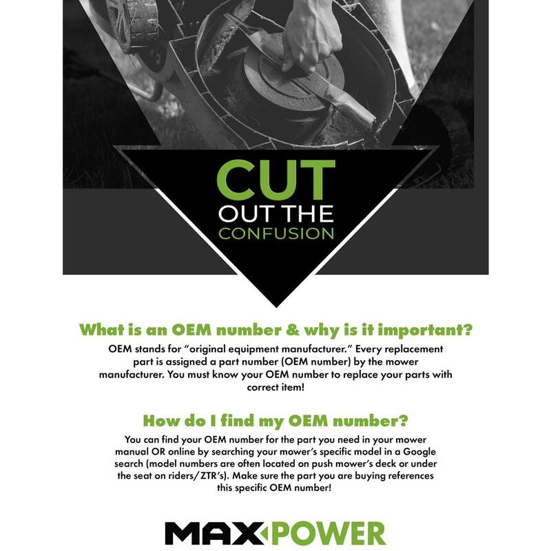 MaxPower Universal Gold Metal Mulching Blade for 21 in. Cut Mower - 331981B