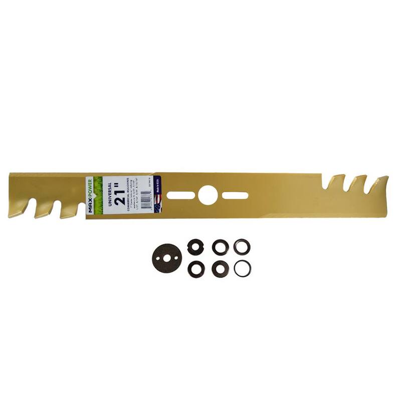 MaxPower Universal Gold Metal Mulching Blade for 21 in. Cut Mower - 331981B