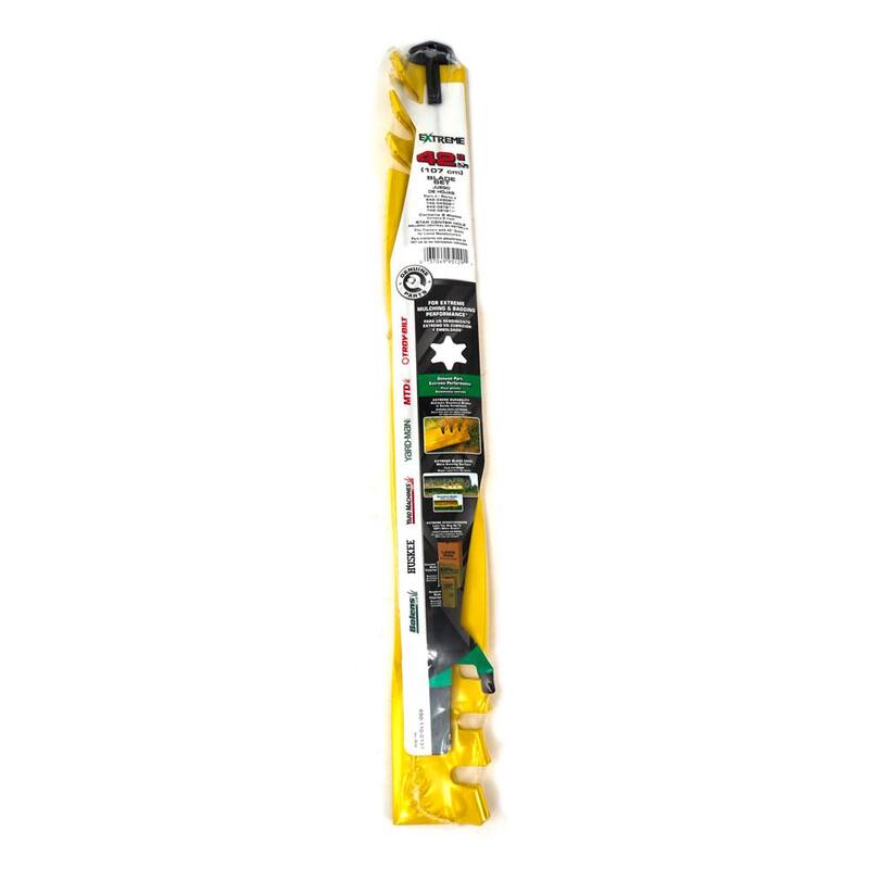 MTD Genuine Factory Parts Original Equipment Xtreme 3-in-1 Blade Set for Select 42 in. Riding Mowers with 6-Point Star OE# 942-04308, 942-0616 - 490-110-0137