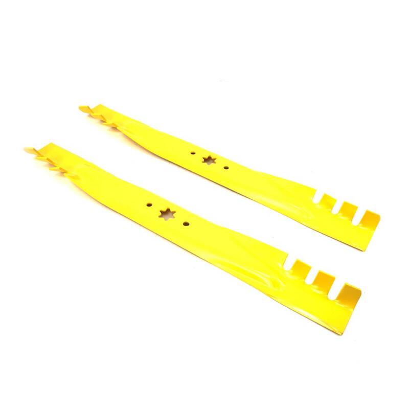 MTD Genuine Factory Parts Original Equipment Xtreme 3-in-1 Blade Set for Select 42 in. Riding Mowers with 6-Point Star OE# 942-04308, 942-0616 - 490-110-0137