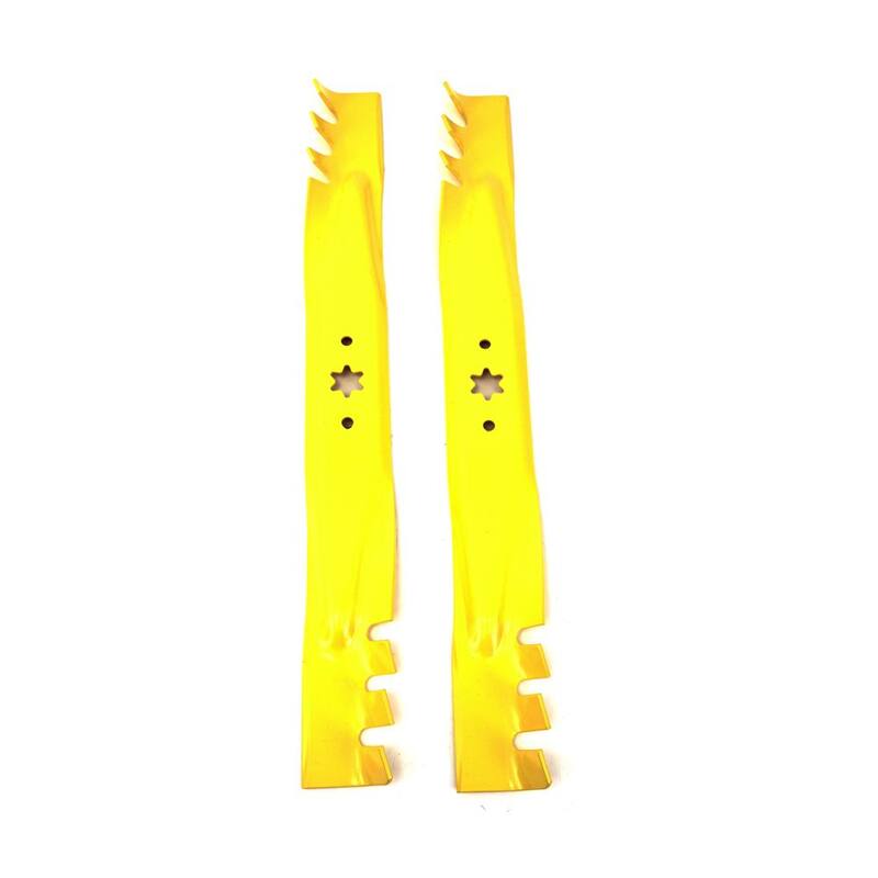 MTD Genuine Factory Parts Original Equipment Xtreme 3-in-1 Blade Set for Select 42 in. Riding Mowers with 6-Point Star OE# 942-04308, 942-0616 - 490-110-0137