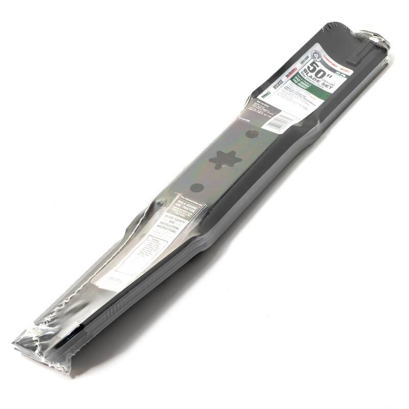 MTD Genuine Factory Parts Original Equipment High Lift Blade Set for Select 50 in. Riding Lawn Mowers with 6-Point Star OE# 942-05052, 742-05052 - 490-110-M155