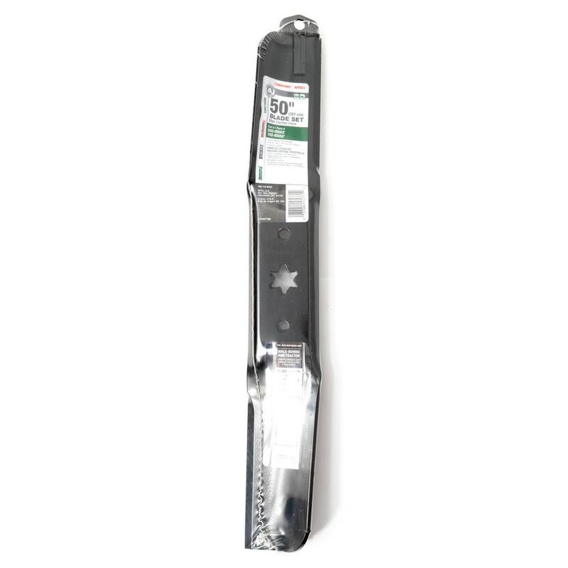 MTD Genuine Factory Parts Original Equipment High Lift Blade Set for Select 50 in. Riding Lawn Mowers with 6-Point Star OE# 942-05052, 742-05052 - 490-110-M155