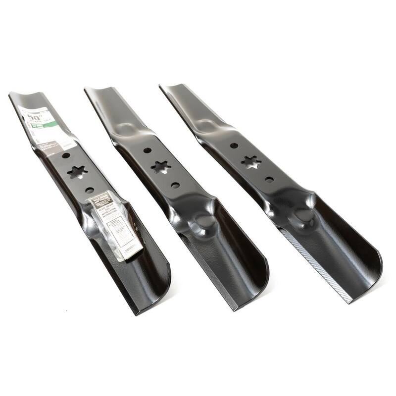 MTD Genuine Factory Parts Original Equipment High Lift Blade Set for Select 50 in. Riding Lawn Mowers with 6-Point Star OE# 942-05052, 742-05052 - 490-110-M155