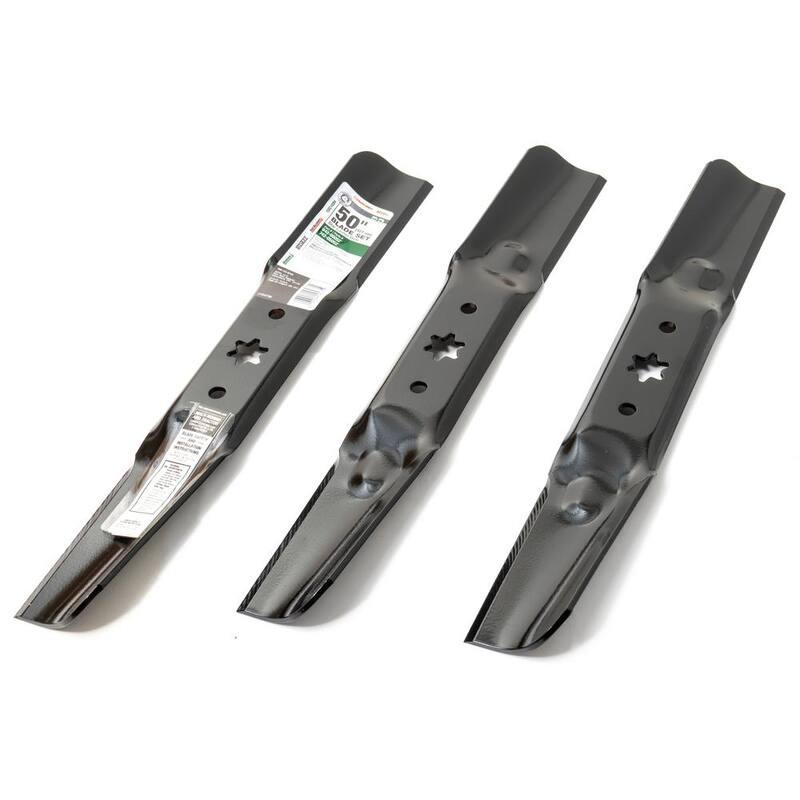 MTD Genuine Factory Parts Original Equipment High Lift Blade Set for Select 50 in. Riding Lawn Mowers with 6-Point Star OE# 942-05052, 742-05052 - 490-110-M155