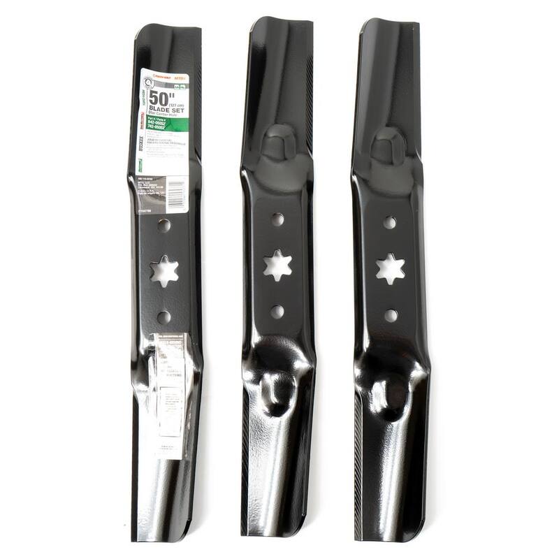 MTD Genuine Factory Parts Original Equipment High Lift Blade Set for Select 50 in. Riding Lawn Mowers with 6-Point Star OE# 942-05052, 742-05052 - 490-110-M155