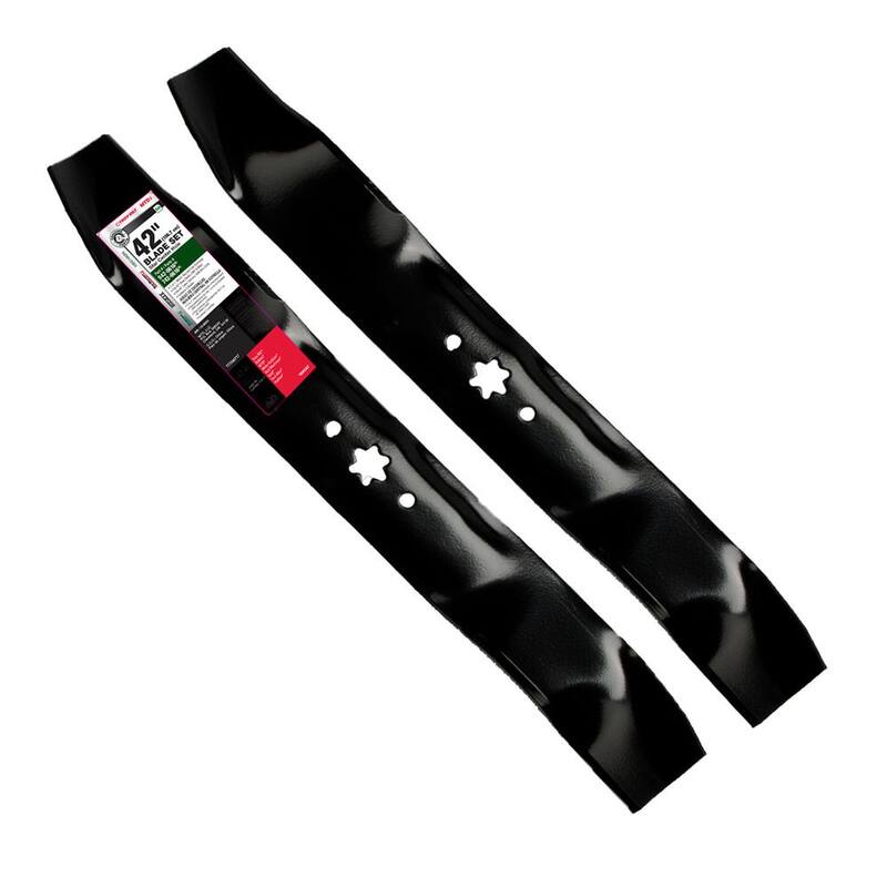 MTD Genuine Factory Parts Original Equipment 3-in-1 Blade Set for Select 42 in. Riding Lawn Mowers with 6-Point Star OE# 942-0616, 742-0616 - 490-110-M091