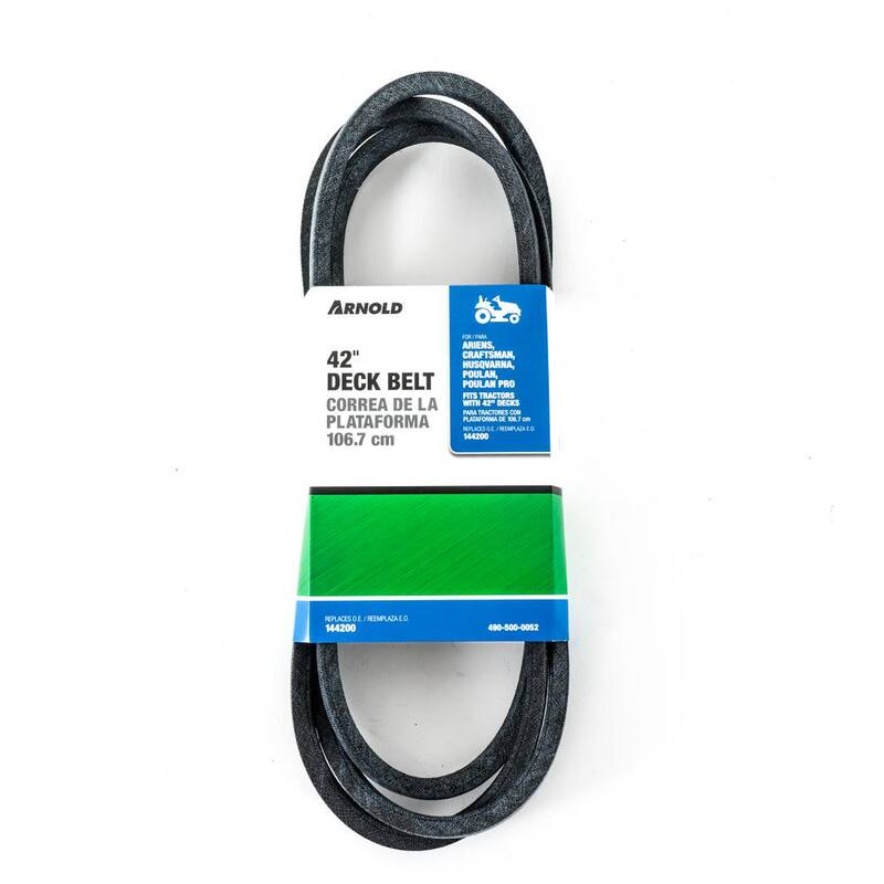 Arnold Replacement 42 in. Deck Belt for Ariens, Husqvarna, Poulan and Poulan Pro Riding Lawn Mowers OE# 144200 - 490-500-0052