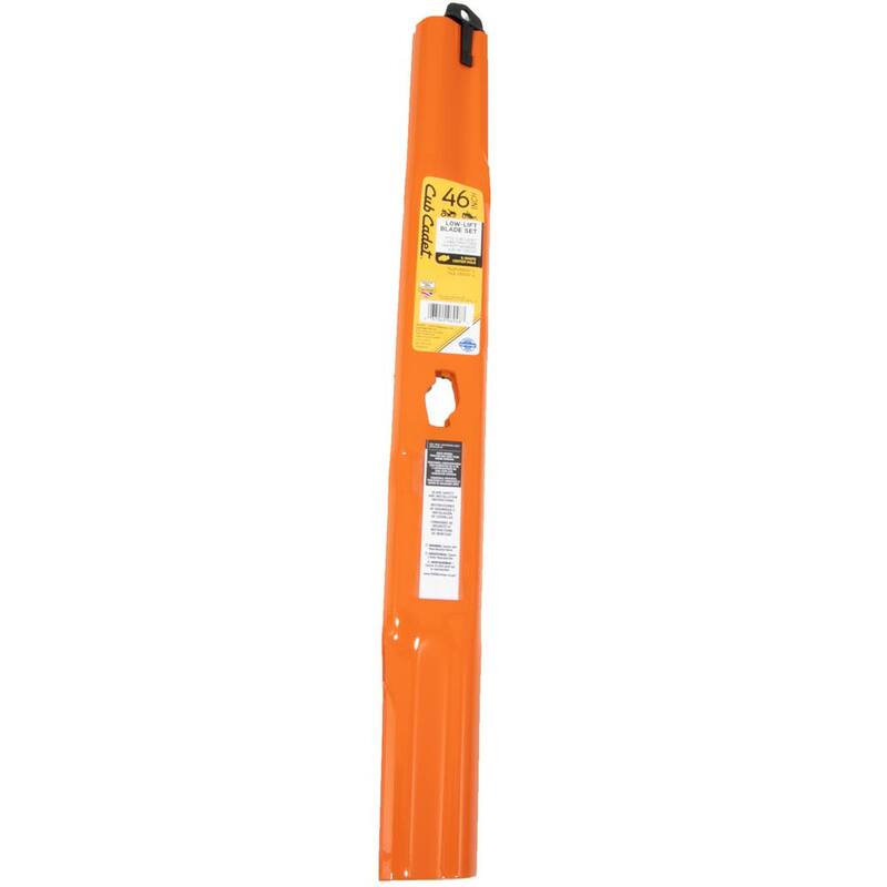 Cub Cadet Original Equipment Low Lift Sand Blade Set for Select 46 in. Mowers with S-Shape Center OE# 742P05510-L, 742-05510-L - 490-110-C199