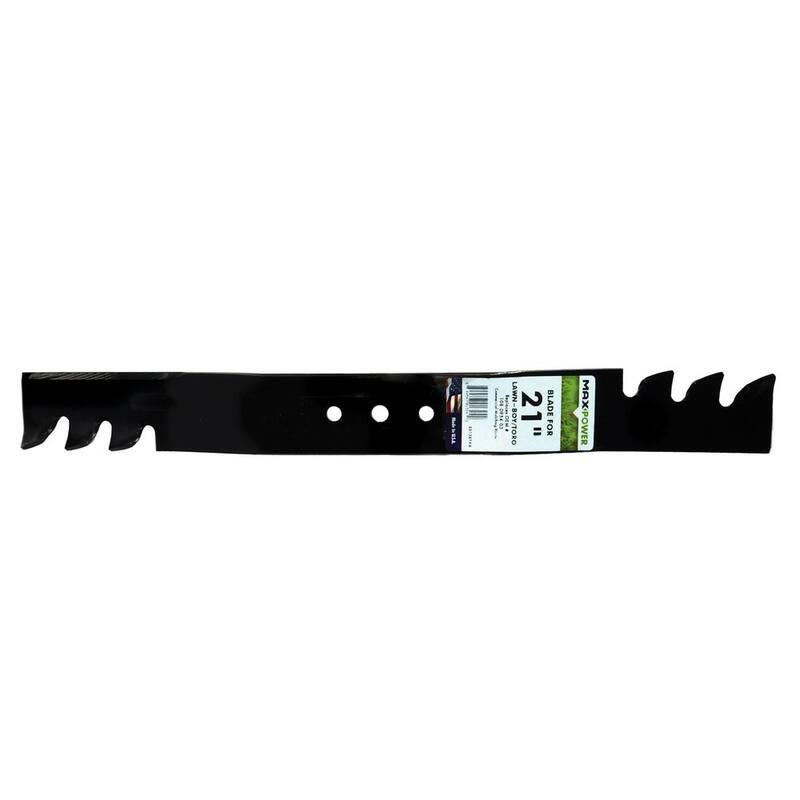 MaxPower Commercial Mulching Blade for 21 in. Cut Toro, Exmark, Lawn Boy Mowers Replaces OEM #'s 108-0954-03, 116-4500, 1350413S - 331387XB