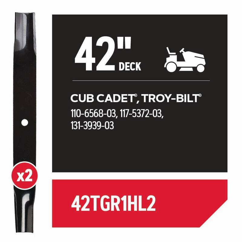 Oregon Riding Lawnmower Blades for 42 in. Deck, Fits Toro/Exmark Riding Mowers (Set of 2) - 42TGR1HL2
